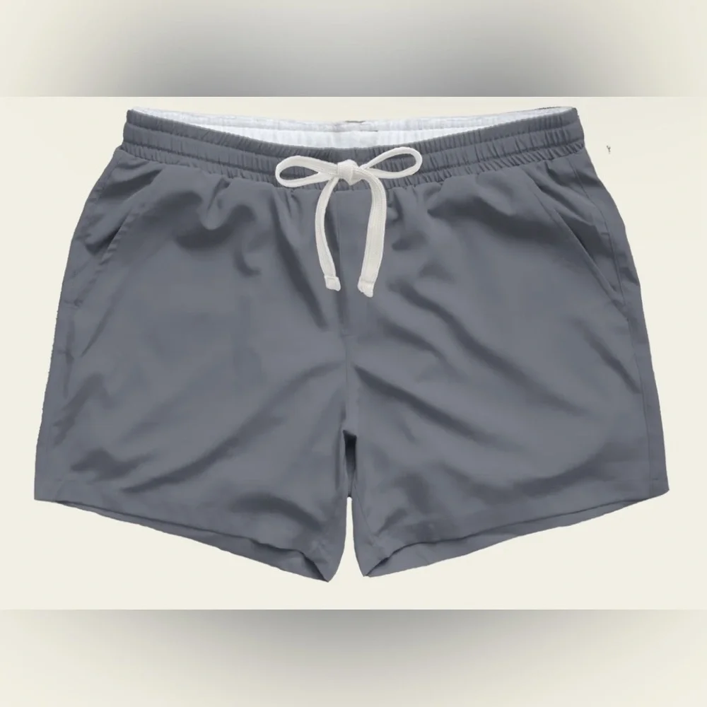 Gray Drawstring Shorts - Picture 1 of 4